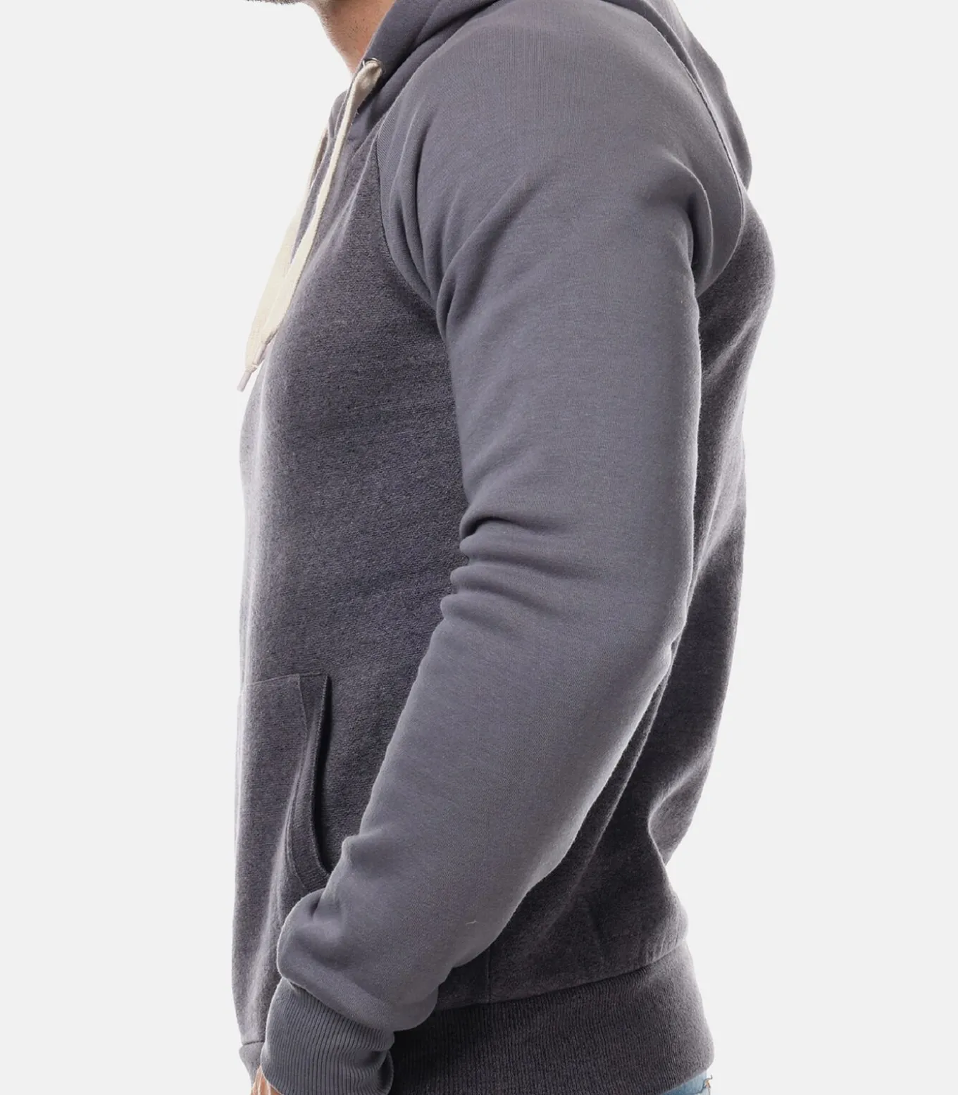 Tweekleurige hoodie
