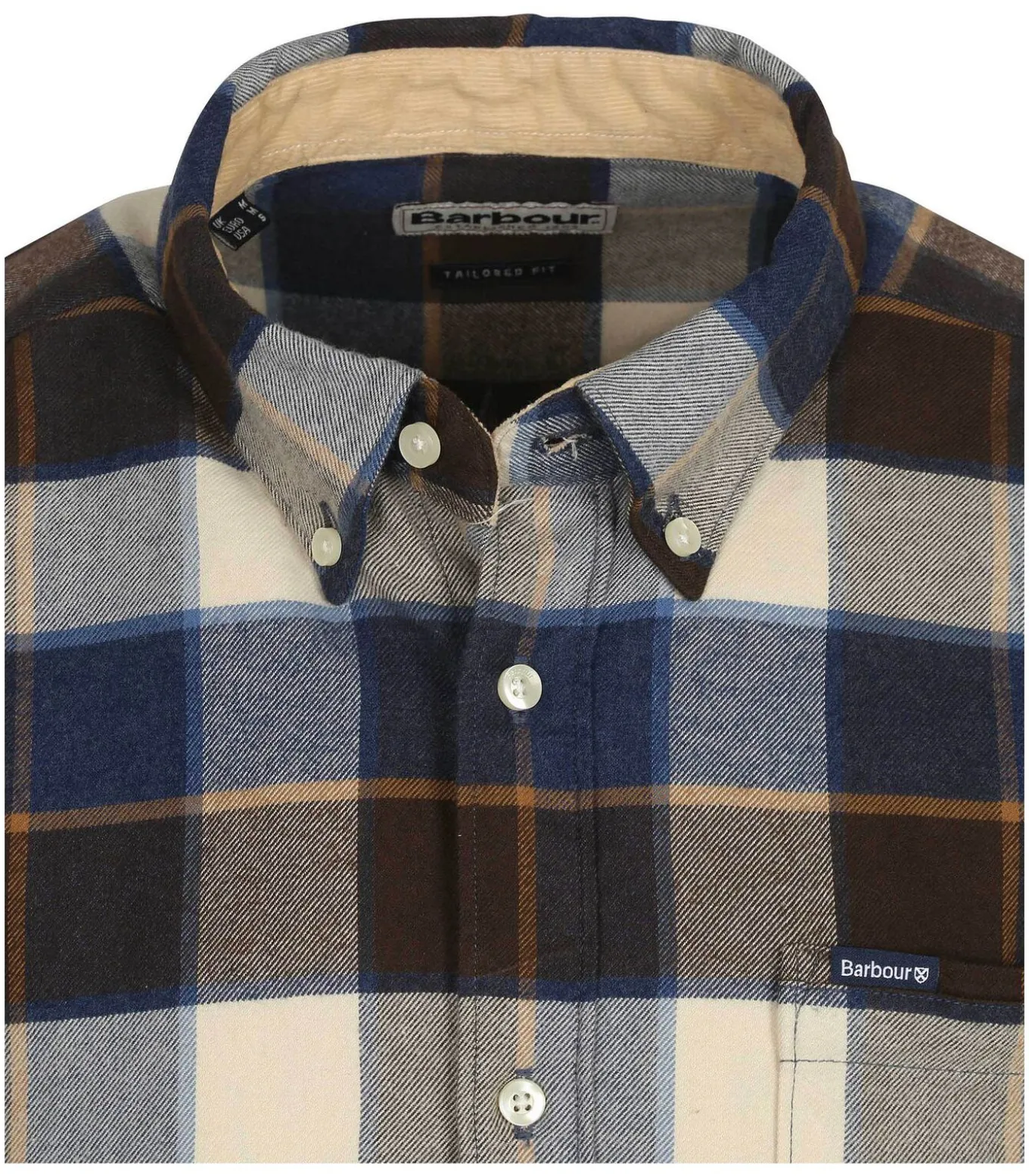 Valley Overhemd Ruit Bruin Blauw