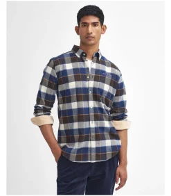Valley Overhemd Ruit Bruin Blauw