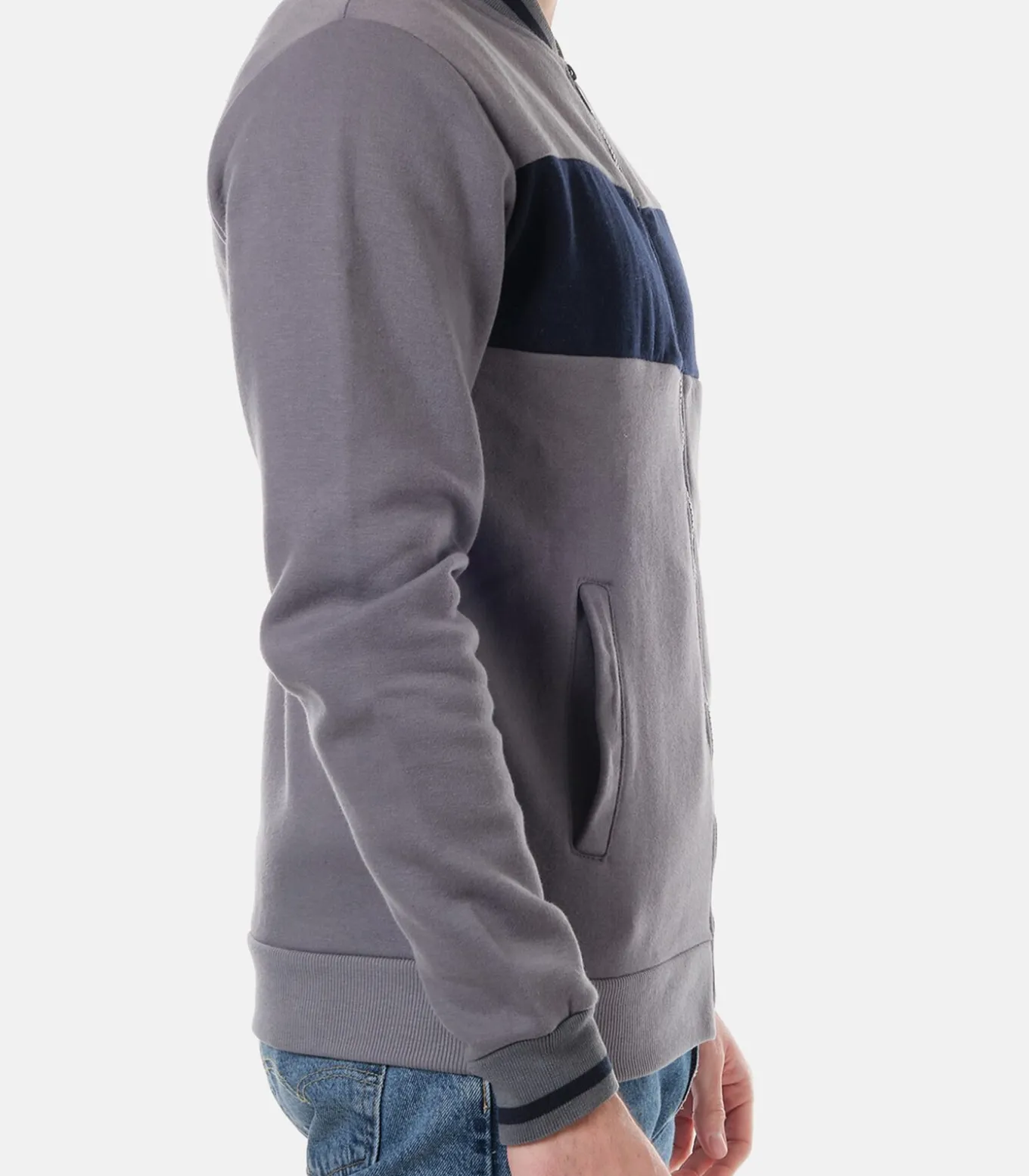 Vest met capuchon en ritssluiting