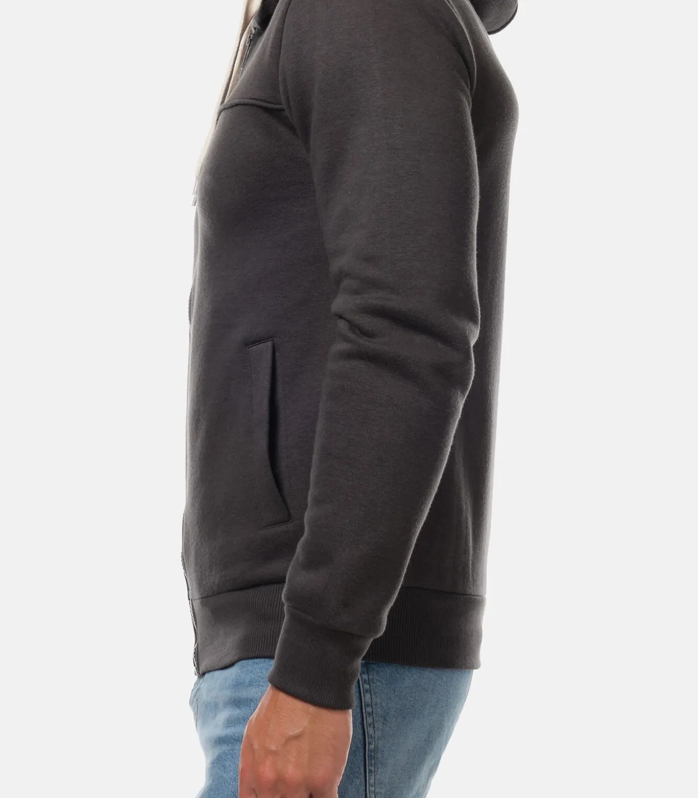 Vest met capuchon en ritssluiting