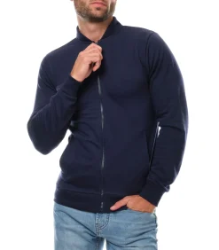 Vest met ronde hals en ritssluiting