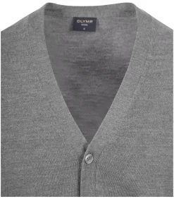 Vest Wol Grijs
