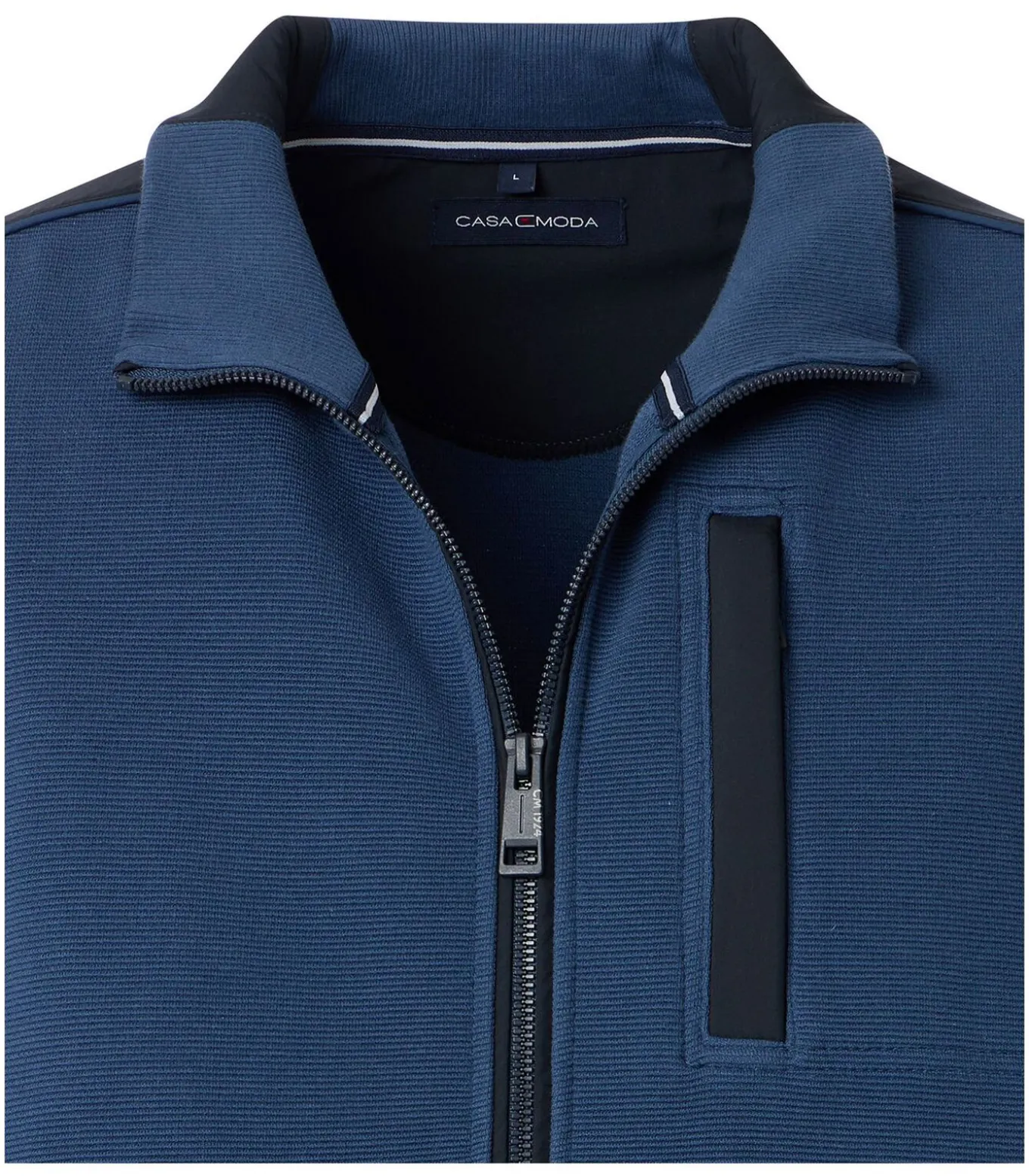 Vest Zip Dark Indigo