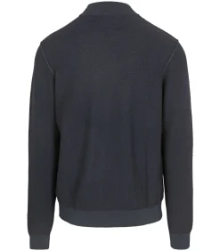 Vest Zip Donkerblauw