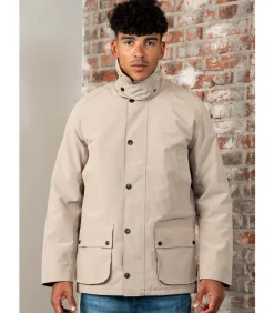 Winter ashby waterproof jacket - washed stone