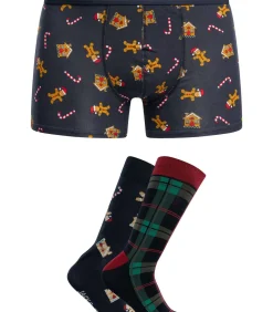 Xmas Check Sokken & Koffer Geschenkdoos