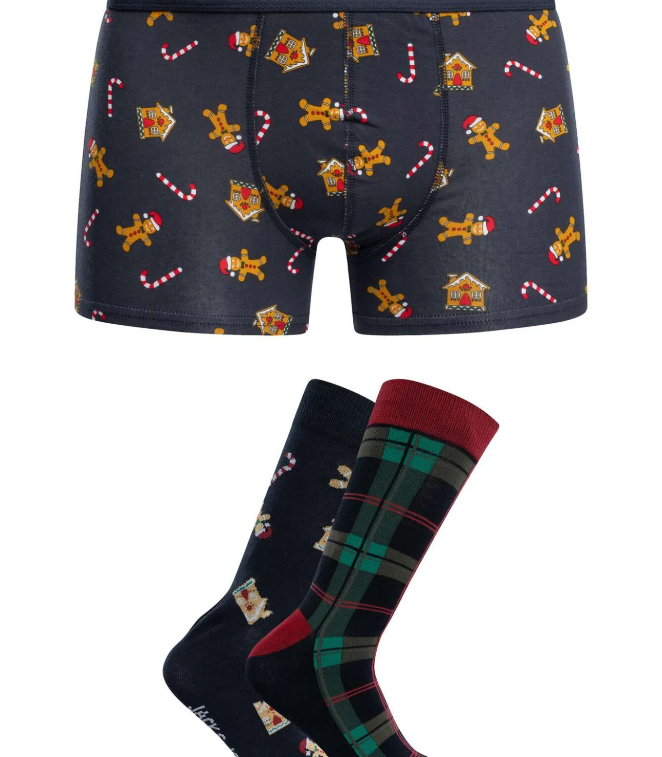Xmas Check Sokken & Koffer Geschenkdoos