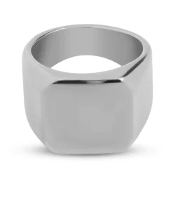 Zegelring Heren Zilver Kleurig - Staal