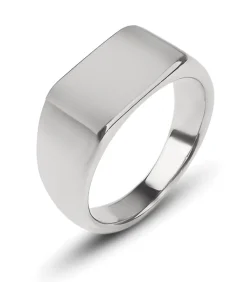 Zegelring Heren Zilver Kleurig - Staal