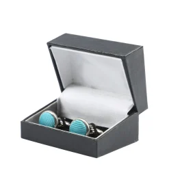 Zijde Manchetknoop Turquoise F24