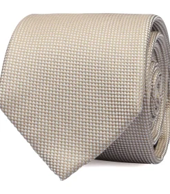 Zijde Stropdas Beige