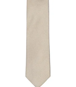 Zijde Stropdas Beige
