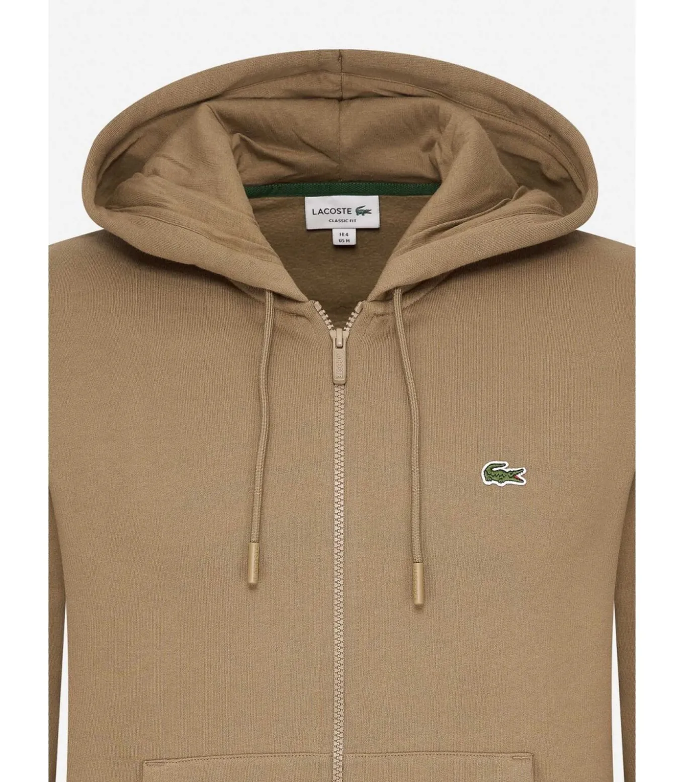 Zip through hoodie - cookie