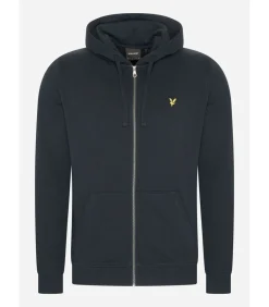 Zip through hoodie - dark navy