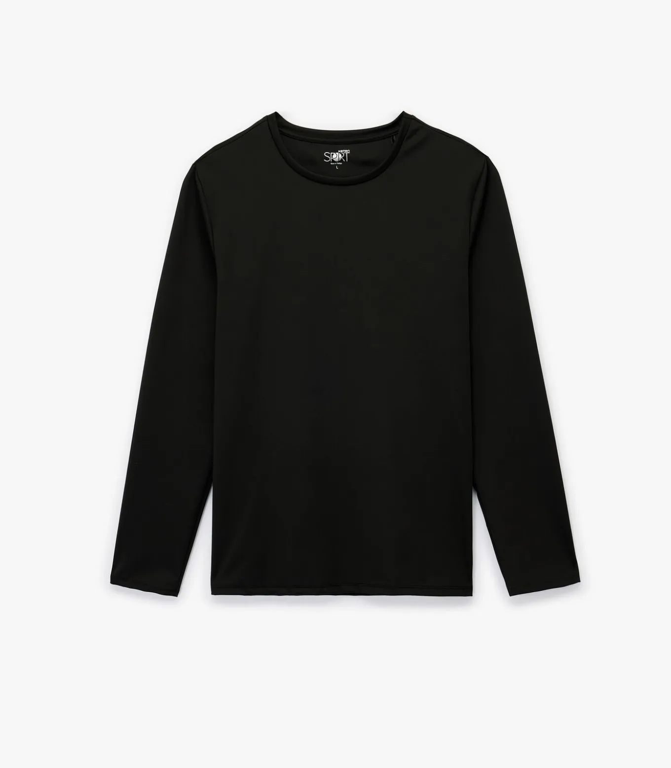 Zwart Herenshirt Lange Mouwen Regular Fit