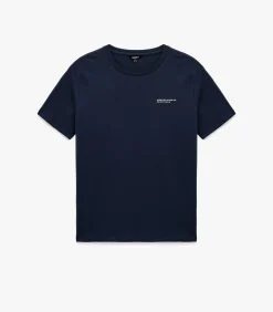 Zwart T-shirt Korte Mouwen Ronde Hals Katoen