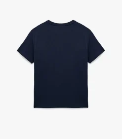 Zwart T-shirt Korte Mouwen Ronde Hals Katoen