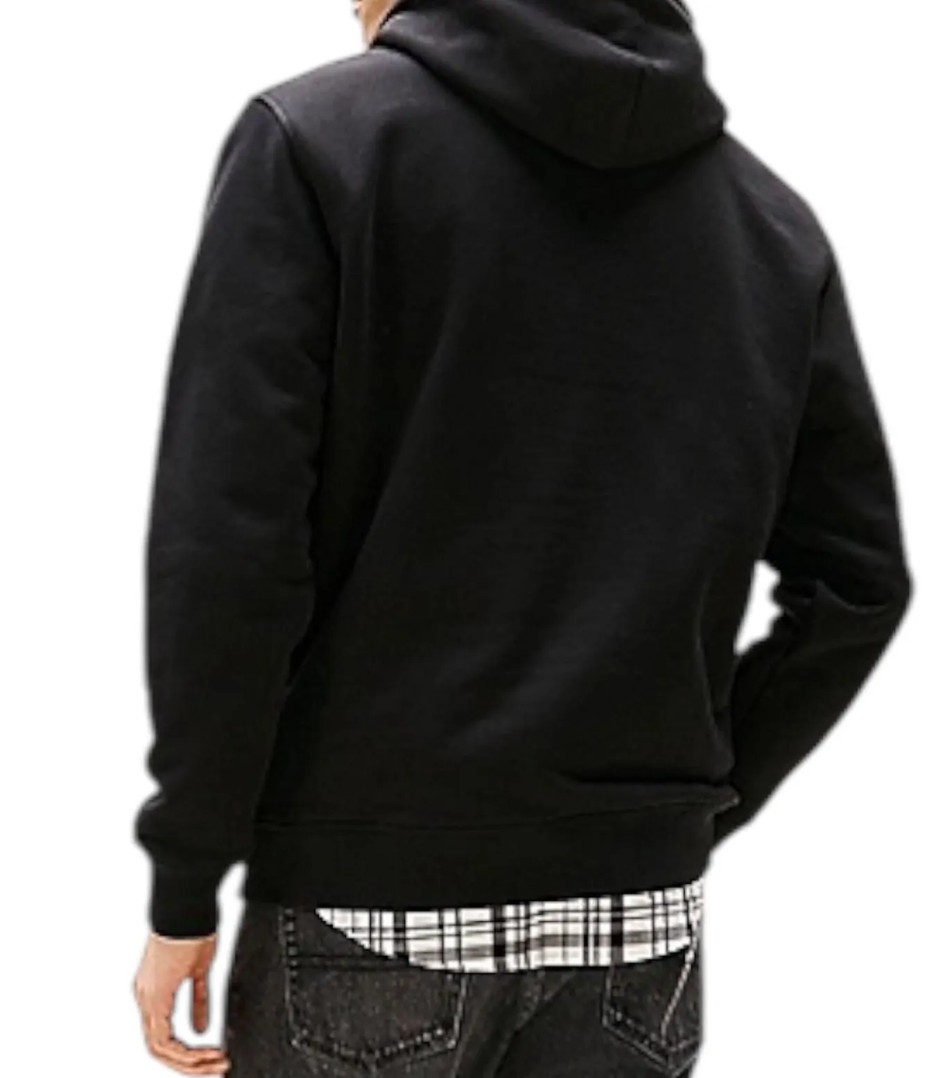 Zwarte Badge Hoodie