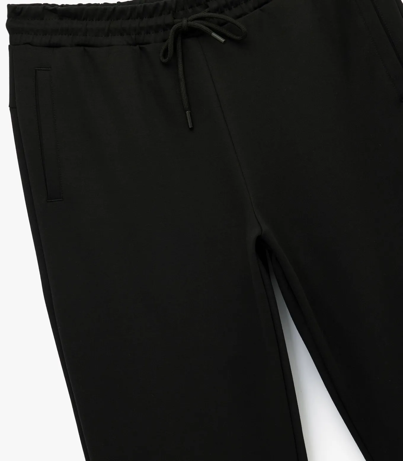 Zwarte Joggingbroek voor Heren met Elastische Taille en Zakdetail