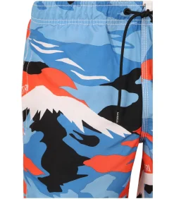 Zwembroek Print Blauw