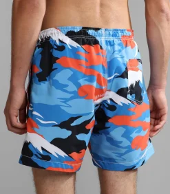 Zwembroek Print Blauw