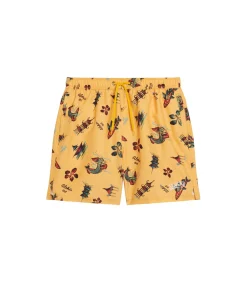 Zwemshort met Hawaii-print