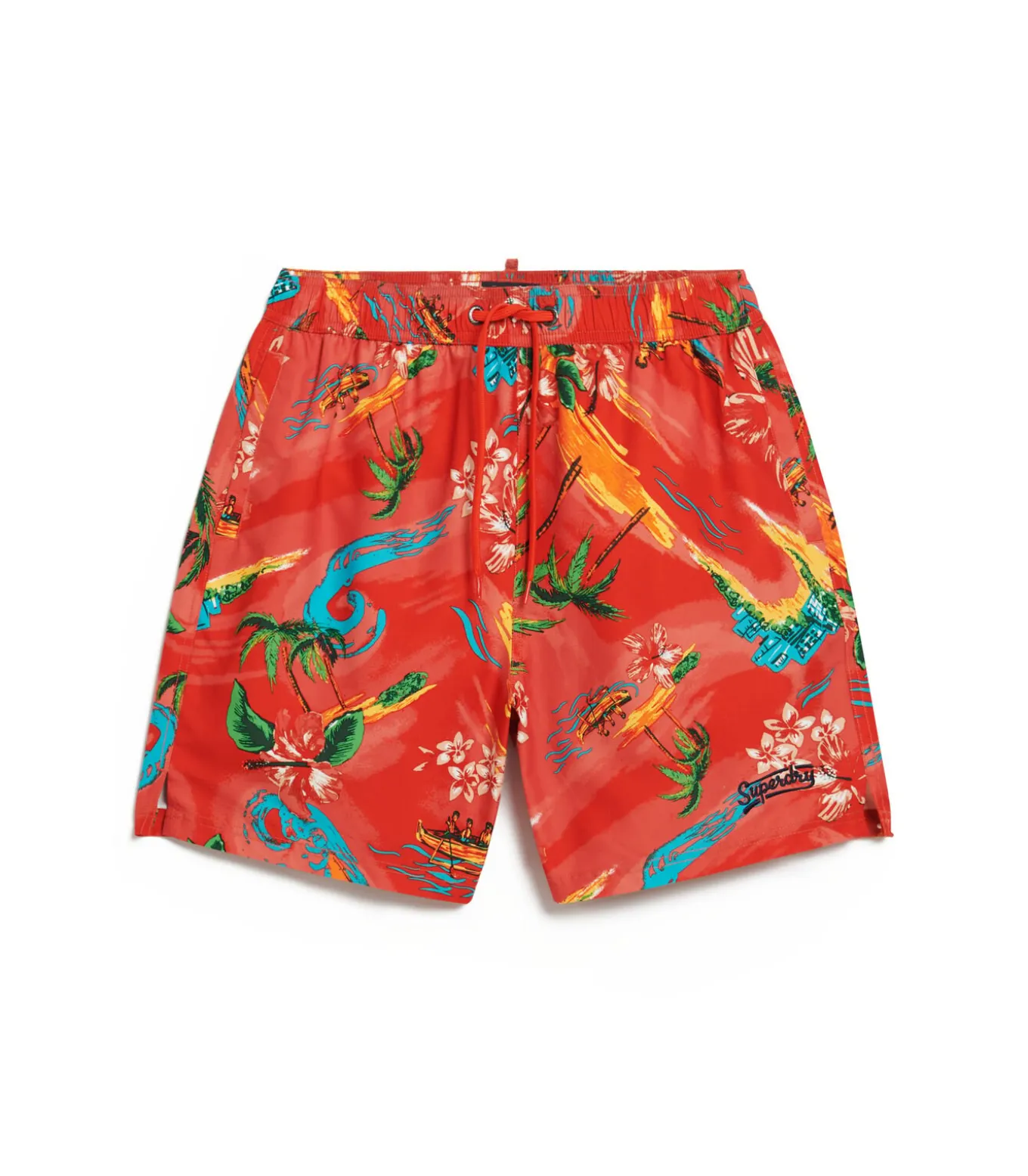 Zwemshort met Hawaii-print