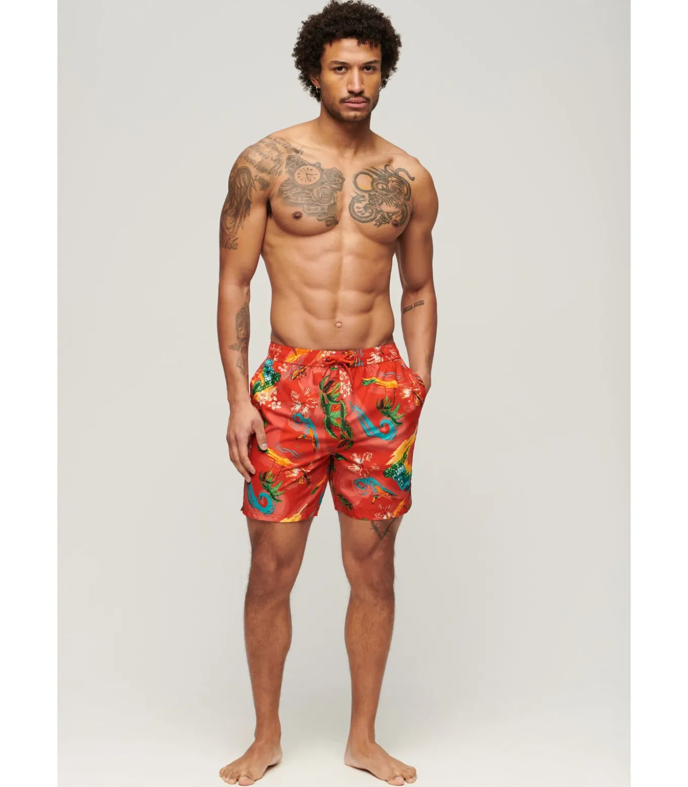 Zwemshort met Hawaii-print
