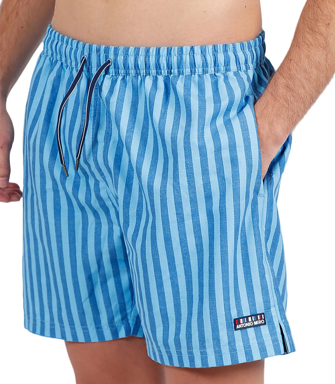 Zwemshort Stripes Antonio Miro blauw